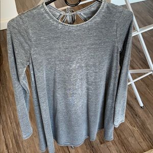 Long Sleeve Distressed Dress